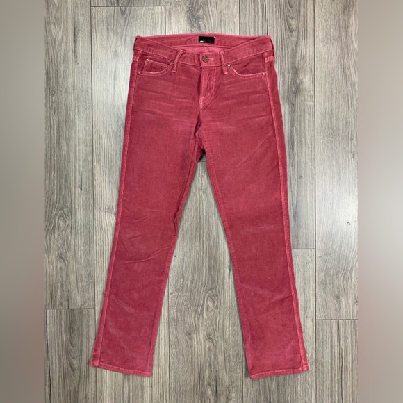 MOTHER The Rascal Cuff Corduroy in Little Bit Country Corduroy Sz 25 - Picture 3 of 11
